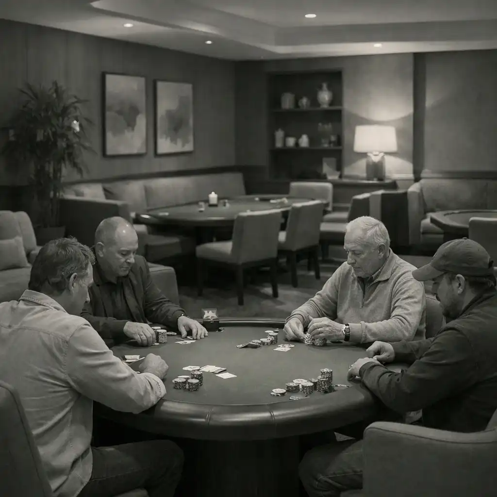 The Card Lounge at Poker Lounge Emu with poker tables and relaxed seating